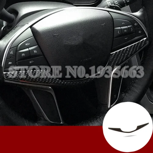 

Для Cadillac XT5 из углеродного волокна на автомобильный руль накладка 2016-2018 1 шт. автомобильные аксессуары интерьера автомобиля Декор уравновешивание автомобиля