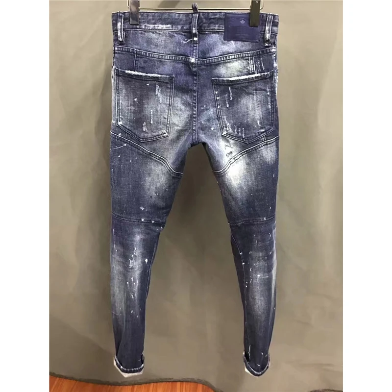 Metal zipper Brand basic classic Mens Casual Slim jeans men water washed stretch denim Top Quality Fit Loose Waist Jeans For man Metal zipper Brand basic classic Mens Casual Slim jeans men water washed stretch denim Top Quality Fit Loose Waist Jeans For man