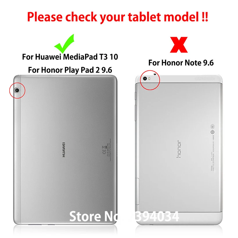 Чехол для Huawei MediaPad T3 10 AGS W09 L09 L03 9 6 &quotпринципиально планшетный чехол флип с