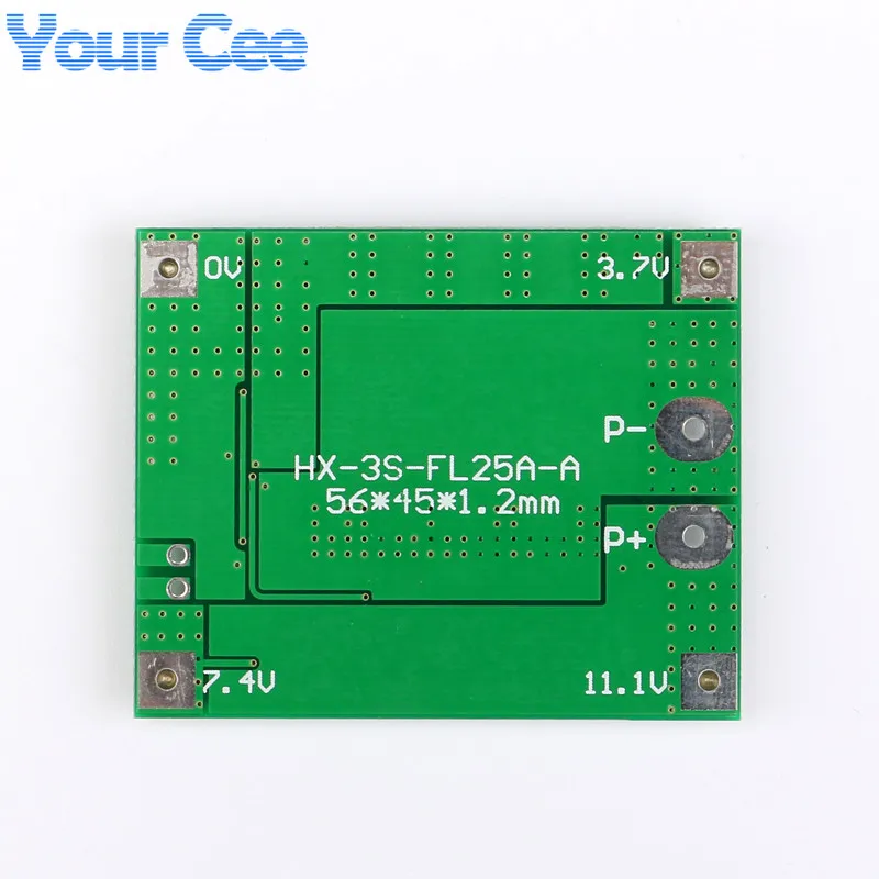 3S 25A Li-ion Lithium 18650 BMS PCM Battery Protection Board (4)