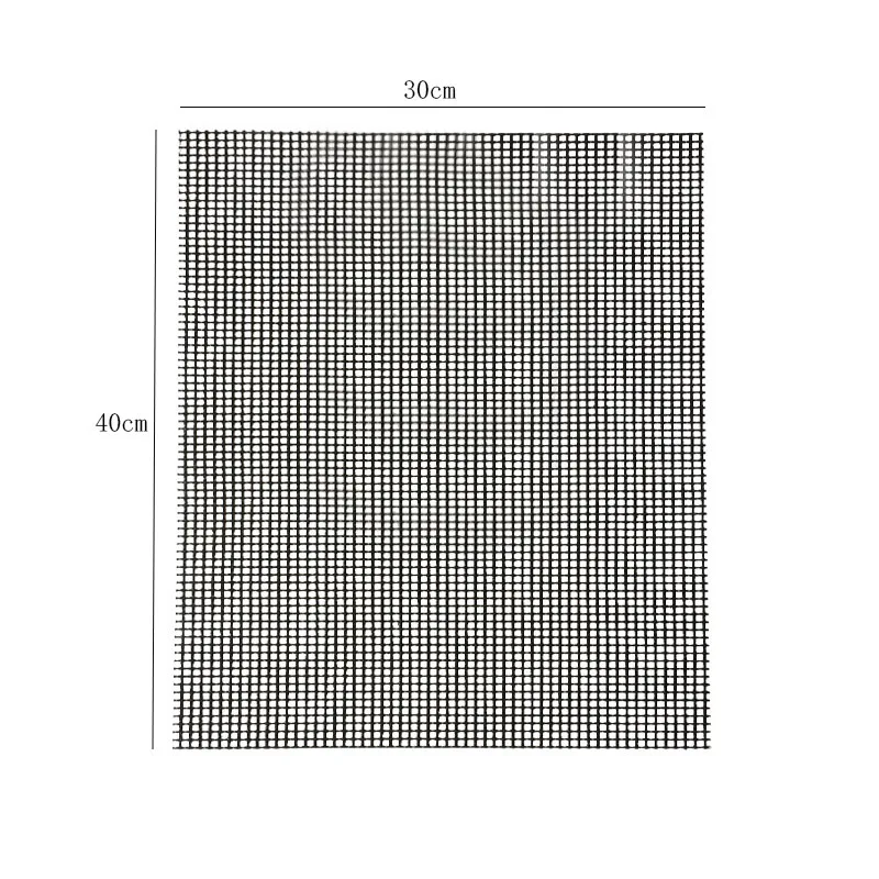 Аксессуары не вязкая домашняя жаровня сетка 1 шт. лист для барбекю коврик для барбекю гаджеты 30*40 см модные кухонные принадлежности - Цвет: Черный