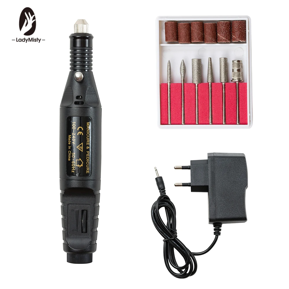 

Ladymisty Apparatus For Manicure Electric Nail Drill Machine Manicure Portable Nail Art Drill Kit Remover Nail Drill Bits