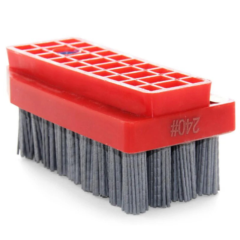 RIJILEI 10PCS/Set Fickert Antique Abrasive Brush Diamond Abrasive Brush for stone finishing Matte Polishing Brush Cleaning YG05