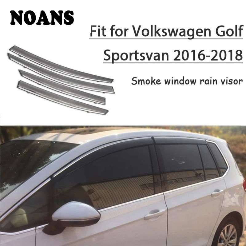 NOANS 4 шт. наклейки для Volkswagen VW Golf Sportsvan/SV 2016-18 аксессуары автомобиль укладки окна солнце дождь козырек дверь щит отделкой