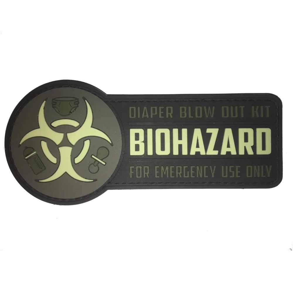 Высококачественная стерео 3D светящаяся сумка для подгузников Biohazard ПВХ