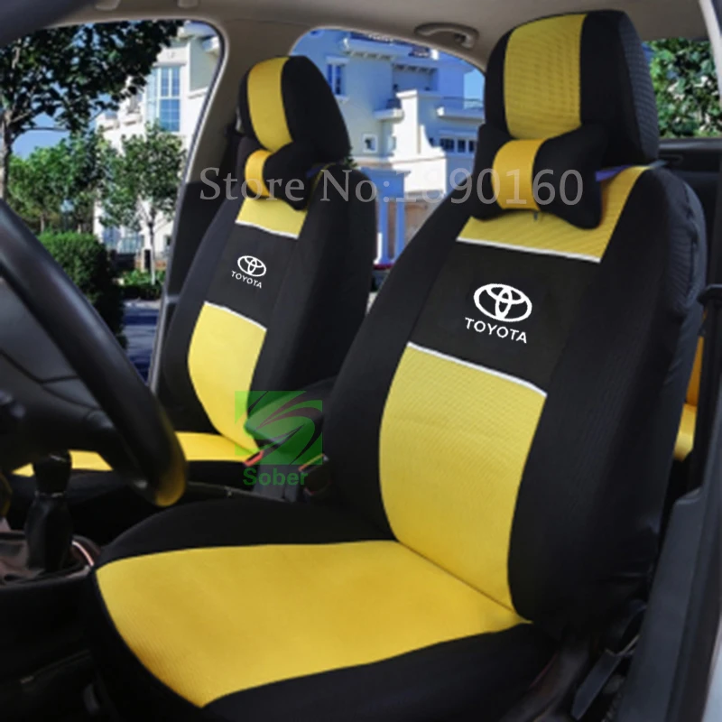 

Universal car seat cover for Toyota Corolla Camry Rav4 Auris Prius Yalis Avensis 2014 car accessories