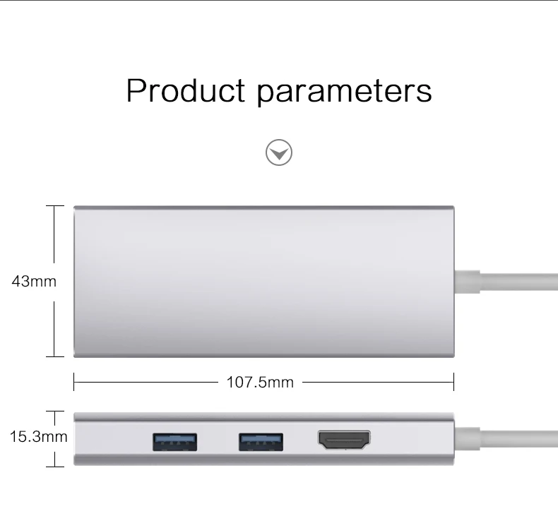 Uosible Thunderbolt 3 адаптер Тип usb C концентратор HDMI Rj45 поддержка Dex для samsung телефон USB-C док-станция для Macbook Pro/Air