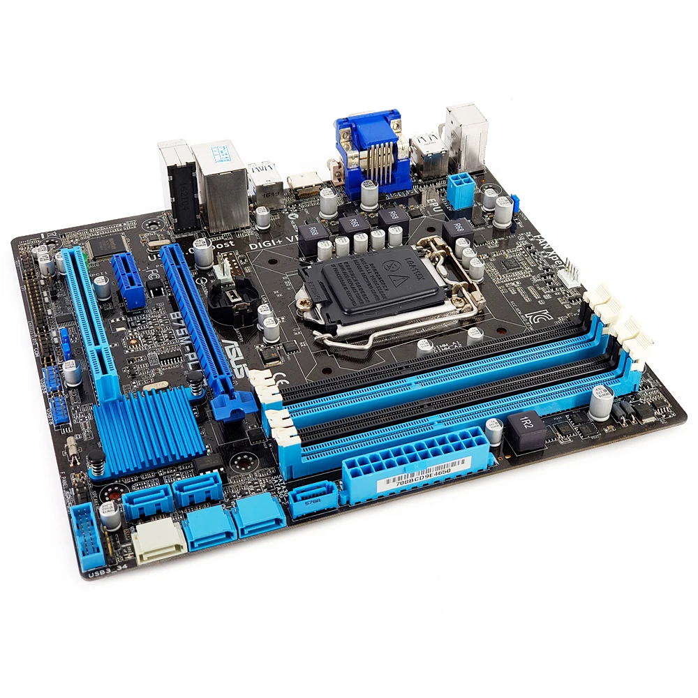 Asus B75M-PLUS Desktop Motherboard B75 Socket LGA 1155 For i3 i5 i7 DDR3 32GB SATA3 USB3.0 DVI Micr