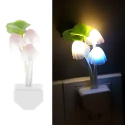 1 шт.. США штекер Электрический индукционный сон гриб лампа 3 светодио дный s ночник лампа домашний декор светодио дный светодиодные