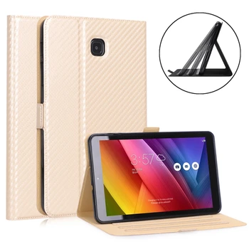 

30pcs Carbon Fiber Pattern Case Cover for Samsung Galaxy Tab A 8.0 SM-T387 T387 8.0 inch 2018 Tablet Adjustable Stand