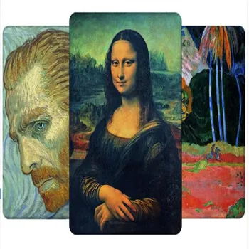 

New arrive Personality Painted pattern Leather cover for ipad air 12 common with stand smart sleep