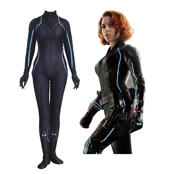 

Marvel's The Avengers Black Widow Role Play Costume Tights Cosplay Costume Jumpsuits For Adult Women
