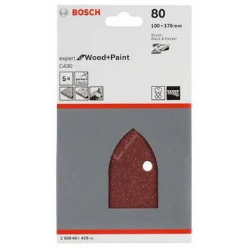 

BOSCH 2608607429 Lija Multi C430 B & D Mouse 4 P G80 X5