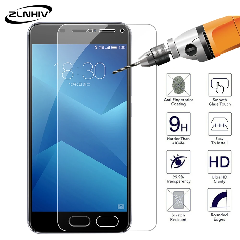 

ZLNHIV 9H for meizu pro 6 protective glass for meizu pro 7 plus 6 plus x8 phone screen protector film tempered glass smartphone