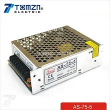 75W 5V 15A Small Volume Single Output Switching power supply for font b LED b font