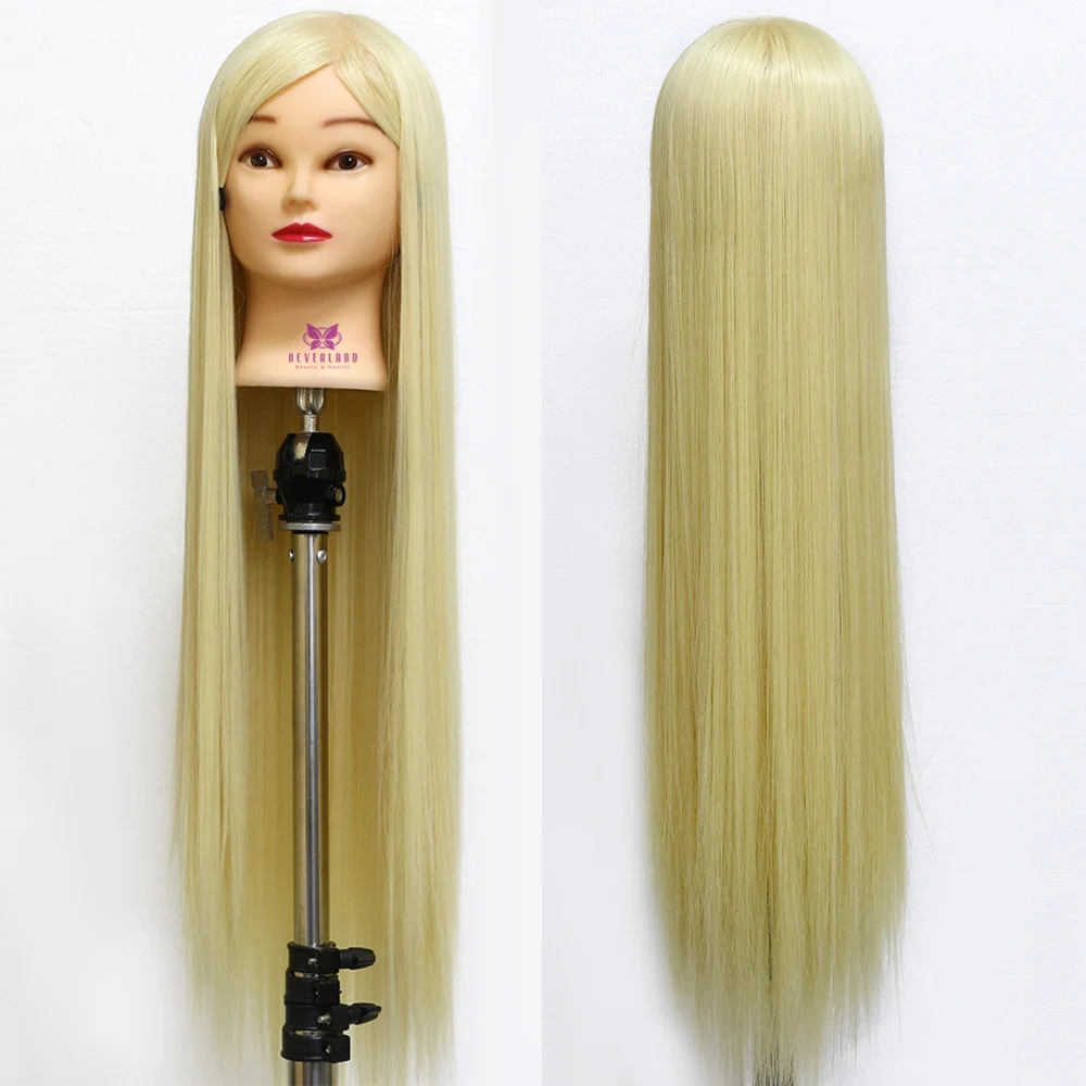 Neverland 30" Long Matt Fibber Hair Training Dummy Mannequin Head For