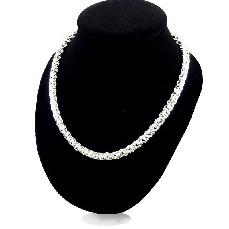 Twisted Singapore Necklace Chain TO Button Thick String 30 925