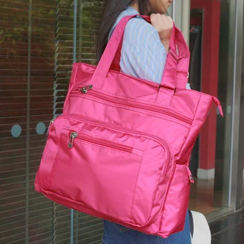 

Waterproof nylon new fashion women totes Luggage Travel bag nylon casual Bags Shoulder bags waterproof Large Capacity