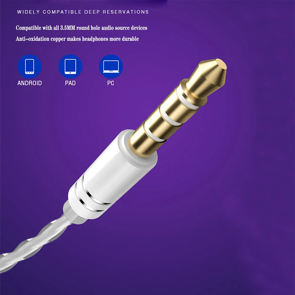 Проводные наушники Bass In Ear 3,5 мм, гарнитура со встроенным микрофоном, гарнитура для xiaomi samsung huawei