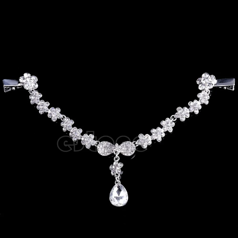 

Women Rhinestone Head Chain Headband Hair Jewelry Bridal Prom Party Head Piece