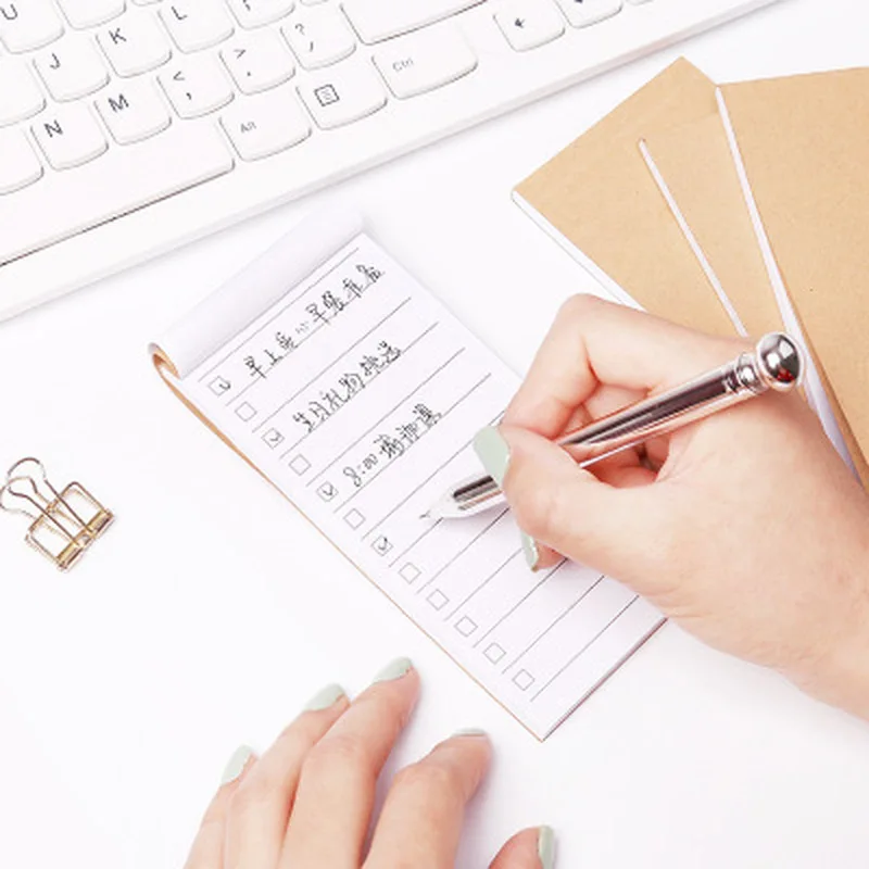 

Pocket Kraft Paper Memo Pad Notepad Stationery Scrapbooking Memo Notes To Do List Tear Checklist Note Pad