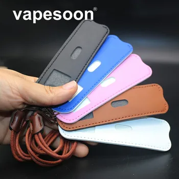 

Leather Neck Lanyard Carrying Pouch Pocket Case Bag for pod vape Electronic Cigarette small pod Vape pen Accessories