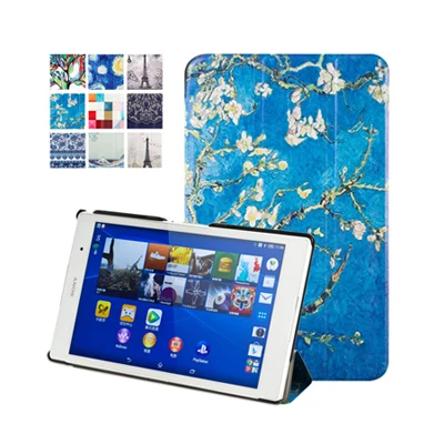 Чехол для sony xperia Z3 tablet compact 8 ''tablet pu кожаный чехол-книжка smart folio для sony tablet z3 capa+ подарок - Цвет: SYZ3 SY MH