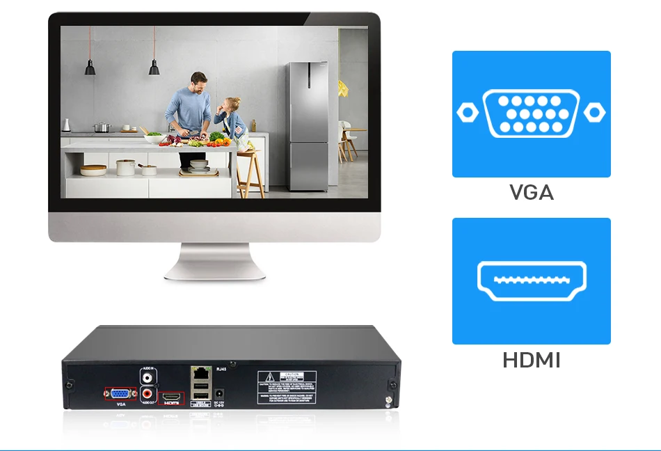 Hiseeu 2HDD 25CH 5MP 32CH 1080P 8CH 4K CCTV H.264/H.265 NVR DVR сетевой видеорегистратор Onvif 2,0 для ip-камеры 2 SATA XMEYE P2P