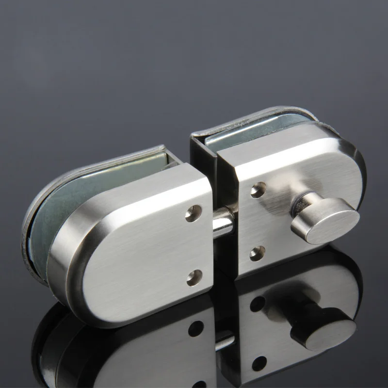 

Glass Sliding Door Latch Lock SUS304 for Women Dress Bag Store Door Office DIY No hole on glass