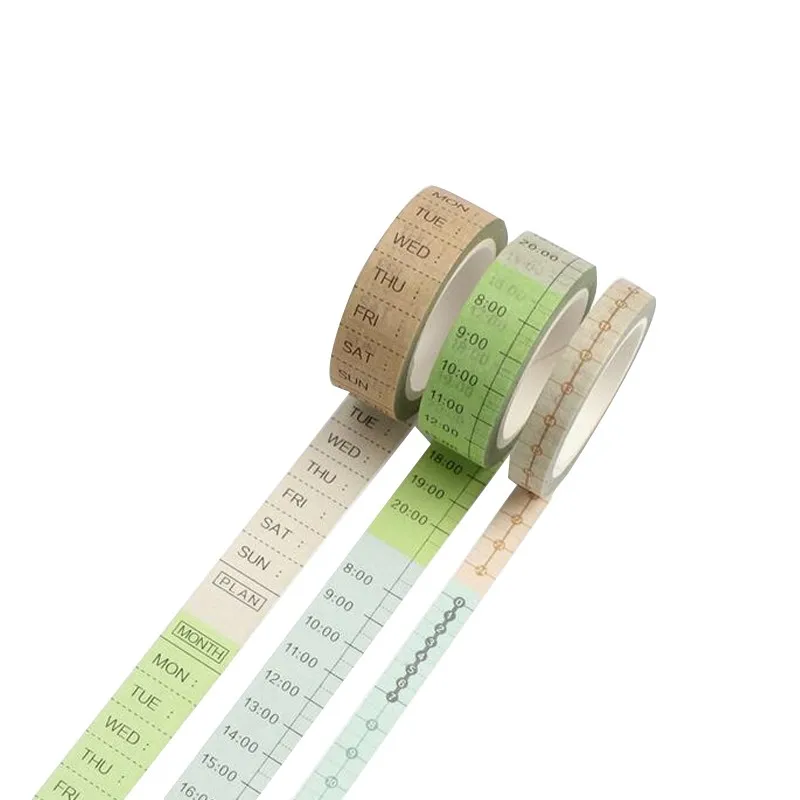 

Timeline Schedule Washi Tape Decorative Craft Adhesive Tape DIY Scrapbooking Sticker Label Masking Tape