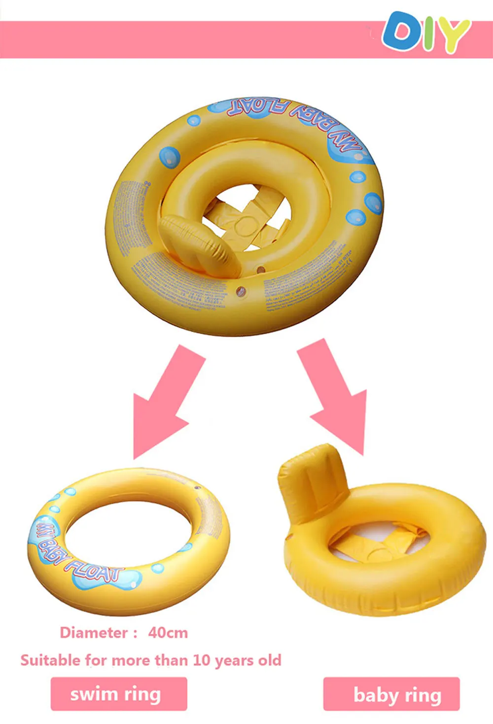 Надувное кольцо для плавания ming круг надувной матрас детское плавающее сиденье лодка трубчатое кольцо Резиновый Плавательный Бассейн игрушки кольцо