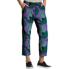 Cheap African men's pants Ankara print fashion pattern casual capri pants dashiki cropped trousers male outfits customized Cheap African men's pants Ankara print fashion pattern casual capri pants dashiki cropped trousers male outfits customized