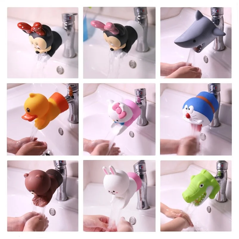 

Cute Minnie Faucet Extender Durable Cartoon Kids Toddler Sink Baby Bathroom Faucet Extender Crab Washing Hands Dropshipping