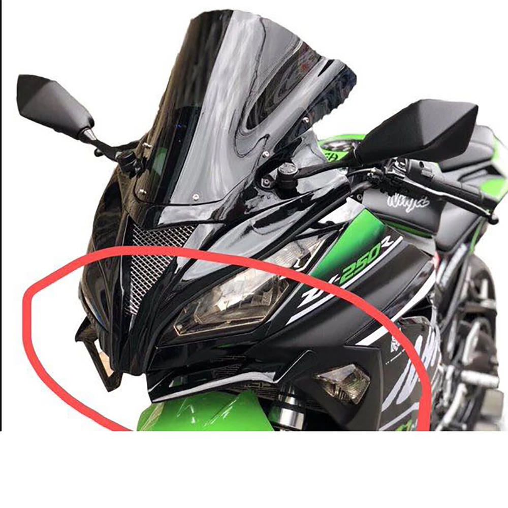 Передние аэродинамические крылья для лобового стекла Обтекатели kawasaki ninja 250 300 2013