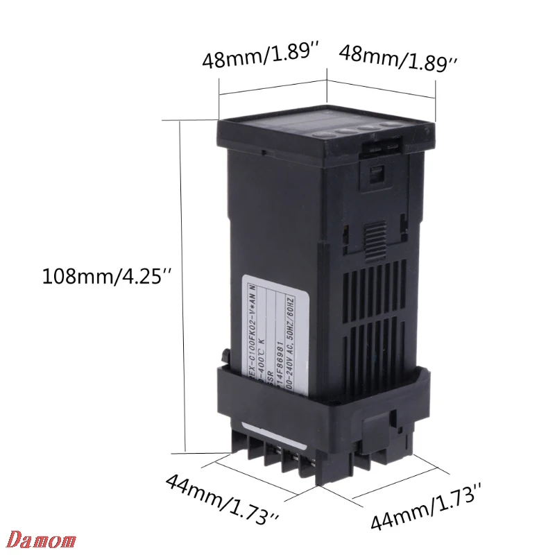 PID цифровой регулятор температуры REX-C100 0 до 400 градусов Цельсия K Тип вход SSR выход