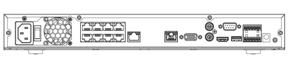 Сетевой видеорегистратор Dahua POE NVR NVR5208-8P-4KS2 NVR5216-8P-4KS2 NVR5232-8P-4KS2 8/16/32 канала 1U 8PoE 4K и H.265 Pro Сетевой Видео Регистраторы(V2.00