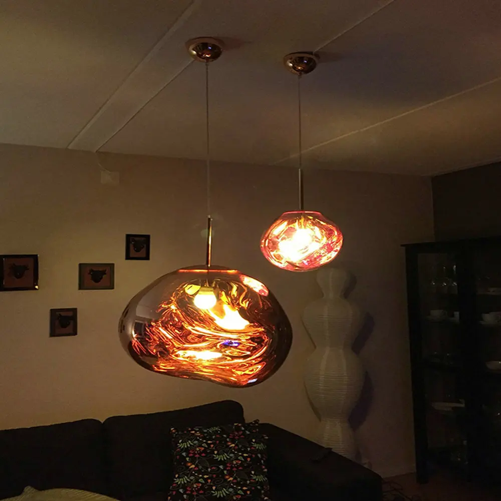 Vintage Modern LED Loft Nordic Decor Gold Glass Pendant Lights Fixtures Hanglamp Industrial Design Lamp for Kitchen Island Bedroom Dining Room Bar9