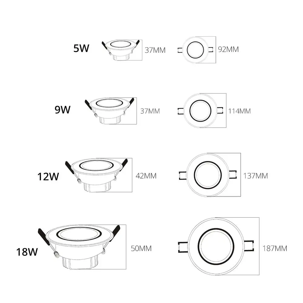 7New 12W16W24W Led Ceiling Light Led Ceiling Lamp for Living Room Crystal Lamp Led Lights for Home Warm  Cool White