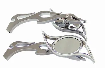 

Brand new Flame Custom Eye Chrome Custom Chrome Motorcycle Rear Mirrors For Vespa GTS GTV 250 300