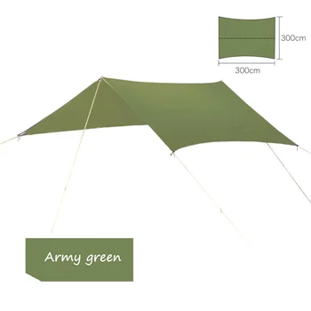 

Outdoor multi-purpose canopy Waterproof sunscreen beach awning shade Lightweight mats Camping Without pole 210T Polyester tent