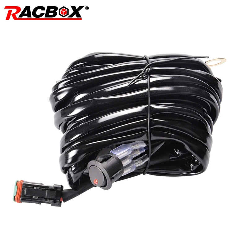 Светодиодный рабочий светильник RACBOX DT проводка 40A 12 В/24 В реле плавкого