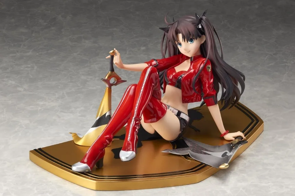 Fate Stay Night Tohsaka Rin RACING Ver action figure PVC toys collection doll anime cartoon model for friend gift