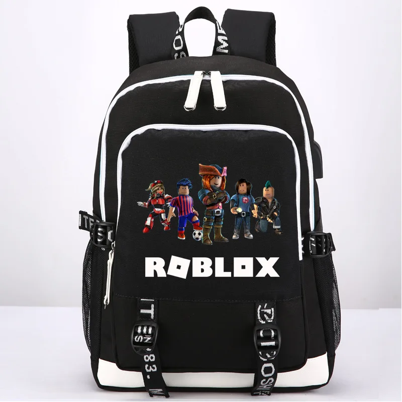 

2018 Game Roblox Printing Backpack Roblox Canvas School Bags Unisex Shoulder Bags USB Charging Laptop Backpack Travel Backpack