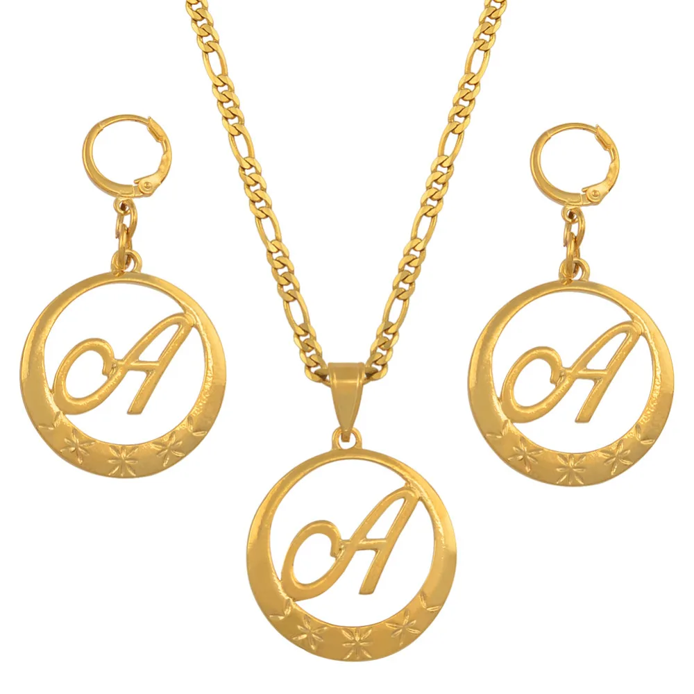 

Cursive Letters Pendant Necklaces for Women Gold Color Marshall Initial Alphabet Chain Micronesia Jewellery #J0850