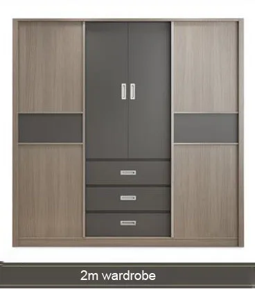 Шкаф для хранения большой емкости модный шкаф двойной подвесной сборочный шкаф армированный складной деревянный шкаф мебель - Цвет: 2m wardrobe