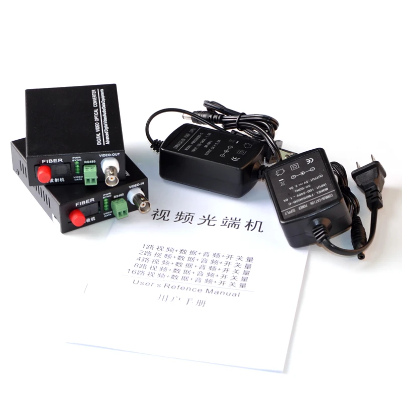 1 пара CH волоконно оптические Media Converter 1V1D RS485 аналоговый Камера видео конвертер FC