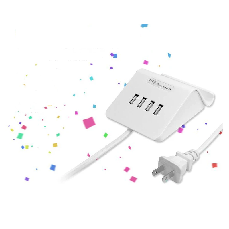 

New Universal 4 USB Ports Smart US EU UK Plug Travel AC Power Adapter Socket Wall Charger For Cell Phone