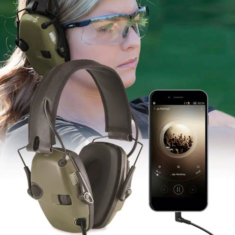 

Electronic Shooting Earmuff Outdoor Sport Anti-noise Impact Sound Amplification Tactical Hearing Protective Headset 2019 New