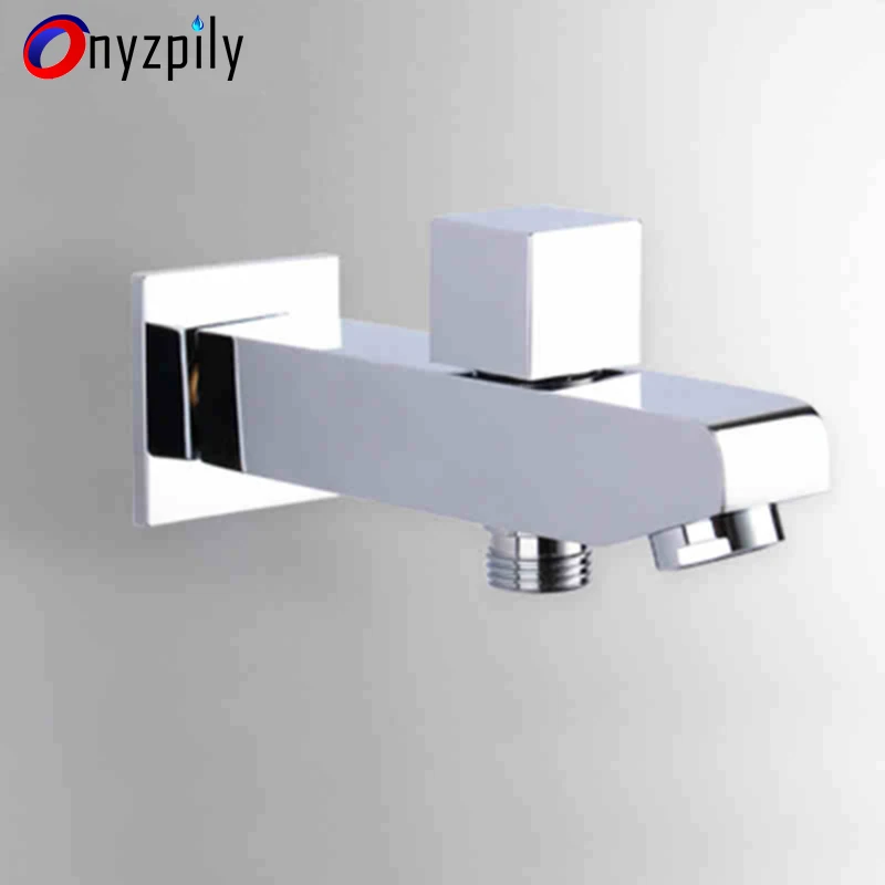 

Onyzpily Basin Faucet Chrome Concealed Wall-mounted All-copper Shower Sprinkler Fittings without Control Switch верхний душ штуц