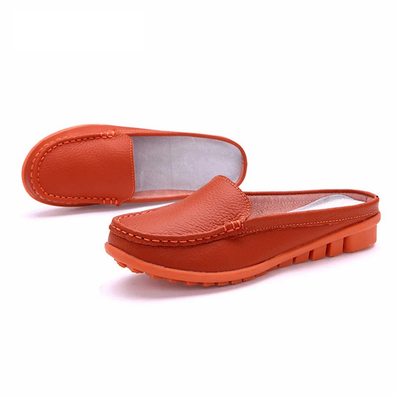 Женские мокасины из натуральной кожи на плоской подошве|shoes woman loafers|women loafersleather